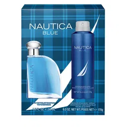 Nautica Men Set Of 2 Blue Eau de Toilette - 50 ml & Deodorant Body Spray - 170 g image 3