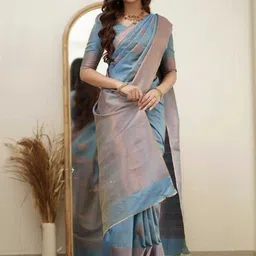 SP TEXTILE CLOTHES Women Woven Design Zari Saree-picture-34