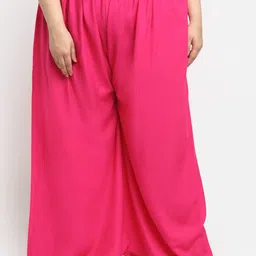 STYLE PREZONE Women Relaxed Flared Pleated Trousers-picture-16