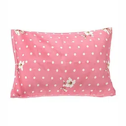 Aura Pink & White 250 TC Single Bedsheet with Pillow Covers 2.25 m x 2.50 m image 5