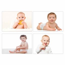 WENS HD Digital Baby Posters Pack of 4 - Multicolour-picture-31