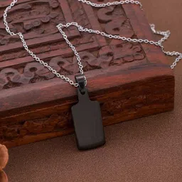SZN Brass-Plated Rectangular Shape Pendants with Chains-picture-43