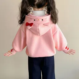 LULU & SKY Girls Printed Hooded Sweatshirt image 3