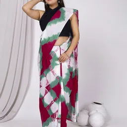 JAIPURI PRINT Tie and Dye Pure Cotton Bagru Saree-picture-41