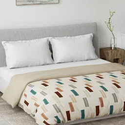 Ddecor Brown Stripes 80 GSM Summer Reversible Cotton Double Dohar image 5