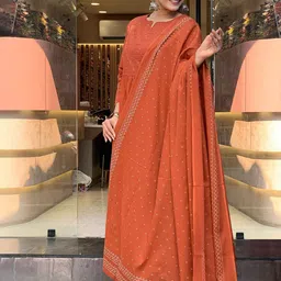 GoSriKi Women Floral Printed Kurta with Palazzo & Dupatta image 2