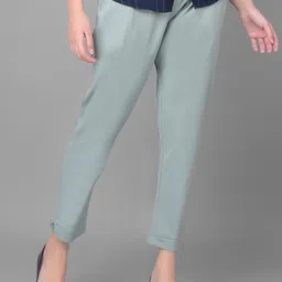 Comfort Lady Women Regular Fit Mid-Rise Cotton Formal Trousers-picture-38