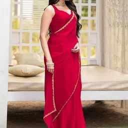 PAYAL CREATION Embroidered Pure Chiffon Maheshwari Saree image 3