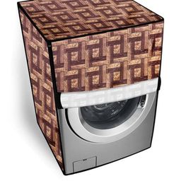 The Furnishing Tree Coffee Brown Plastic Washing Machine Cover-picture-43