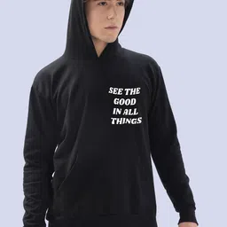 faltu.co FALTU.COMen Pure Cotton Printed Hooded Sweatshirt image 5