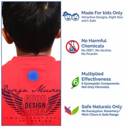 Safe-O-Kid Anti-Mosquito Patches For Kids Blue - 96 Patches image 2