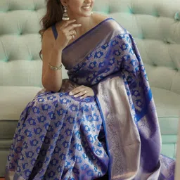 Moda Rapido Woven Design Zari Art Silk Banarasi Saree image 2