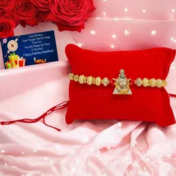 vrinde Khatu Shyam Metal Rakhi:: Greeting card n Roli-picture-29