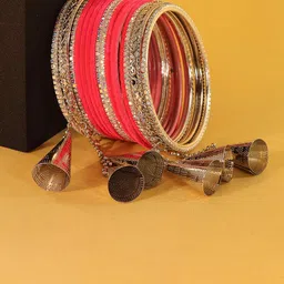 NMII Set Of 32 Silver- Plated CZ Stone Studded Bangles-picture-39
