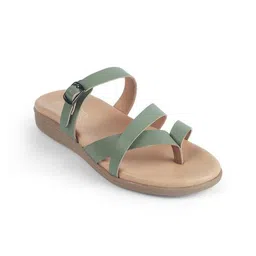 Tresmode Women Open Toe Flats-image-8