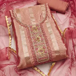 KIMISHA Organza Unstitched Dress Material-picture-22