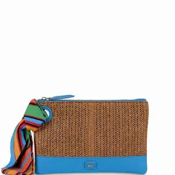 HIE Women Textured Leather Mini Hand Bag Cosmetic & Small Travel Pouch.-picture-34