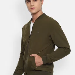 Louis Philippe Jeans Mock Collar Open Front Jacket image 2