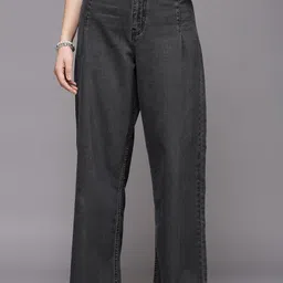 COSMIC TRIO Women Smart Straight Fit High-Rise Jeans-image-51