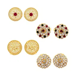VIVASTRI Women Gold-Plated Alloy Earrings-picture-33