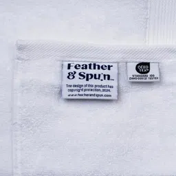Feather & Spun Pure Snow Lavender Fragrance 800 GSM Antimicrobial Resort SPA Bath Towel image 5