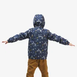 quechua KIDS’ WATERPROOF WINTER HIKING JACKET -SH100 - AGE 2-6 image 4