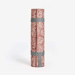 domyos 8 mm Grippy and Comfortable Gentle Yoga Mat - Beige/Brown Print image 3