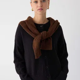 Trendyol Women Round Neck Long Sleeves Cardigan-image-49