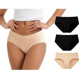 Diving Deep Women Pack Of 3 Cotton Hipster Briefs-picture-19
