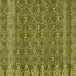 BIGGER FISH Green Set of 2 Sheer Long Door Curtain image 3