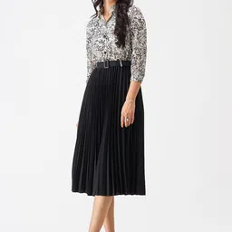 Femvy Women Floral Printed Fit & Flare Dress image 1