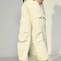 SHOWOFFFF Women Comfort Loose Fit Cargos Trousers-picture-25