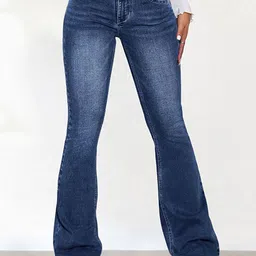 StyleCast Women Bootcut Low-Rise Light Fade Acid Wash Stretchable Jeans-picture-24