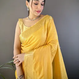 Mitera Striped Zari Designer Saree image 3