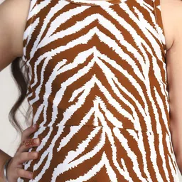 YK Print A-Line Midi Dress image 2