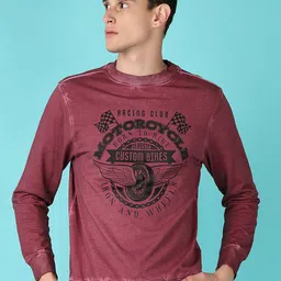 V-Mart Men Printed Cotton Sweatshirt-image-93
