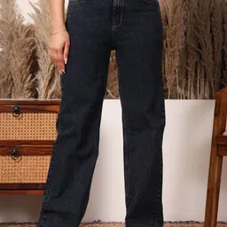 VBEAUTI Women Comfort Relaxed Fit Clean Look No Fade Stretchable Cotton Jeans-picture-24