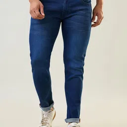 TIM PARIS Men Original Skinny Fit Mid-Rise Light Fade Stretchable Jeans-picture-8