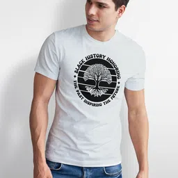 Seekbuylove Men Typography Printed Bio Finish T-shirt image 4