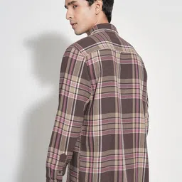 7 Alt by Pantaloons Tartan Checks Spread Collar Pure Cotton Shirt image 5