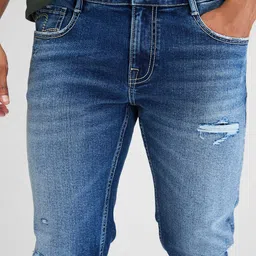 SPYKAR Men Skinny Fit Low-Rise Light Fade Stretchable Jeans image 5