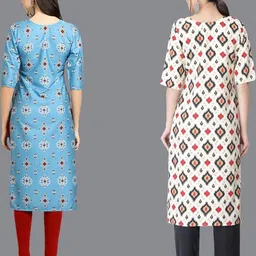 Ethnic basket Women Multicoloured Kurtas image 2