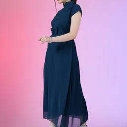 Jash Creation Georgette Fit & Flare Maxi Dress image 3