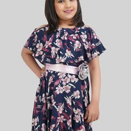 BEING NAUGHTY Girl's Floral Print Fit - Flare Dress-picture-16