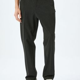 Koton Men Straight Fit Mid-Rise Chinos Trousers-picture-27