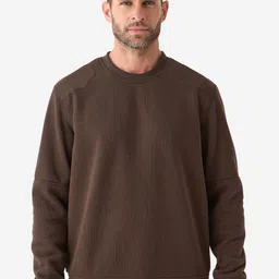 Decathlon Men Round Neck Solid Pullover-image-2