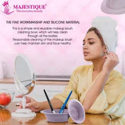 MAJESTIQUE Silicone Makeup Brush Cleaner Pad image 4