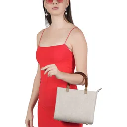 Flingo Leather Structured Handheld Bag image 1