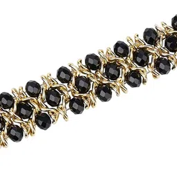 PEEPERLY Crystal Beaded Stretch Bracelet Style Compatible Smart Watch Strap image 4