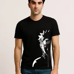 Be Crazy Men Naruto Graphic Printed Round Neck Cotton T-shirt-picture-20